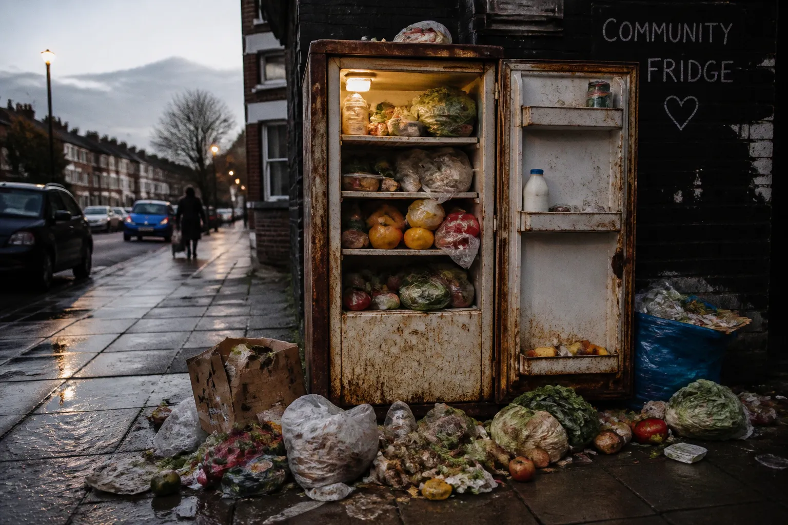 Community fridge traps that waste food and funds