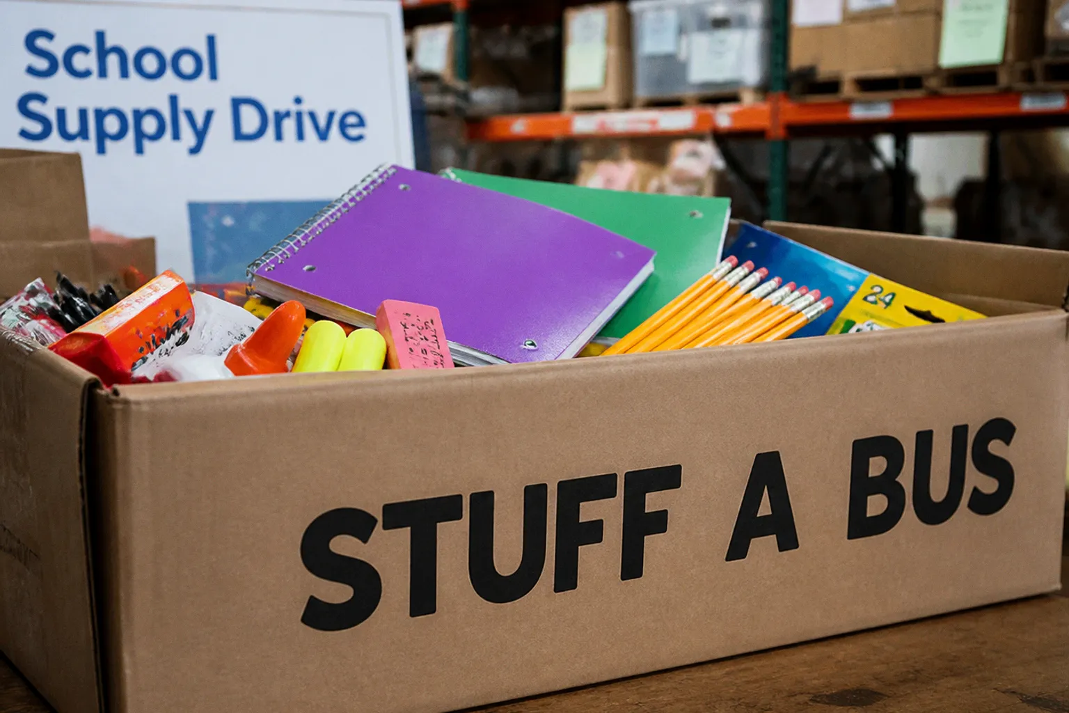 How the Stuff a Bus Model Streamlines School Supply Distribution for Students in Need