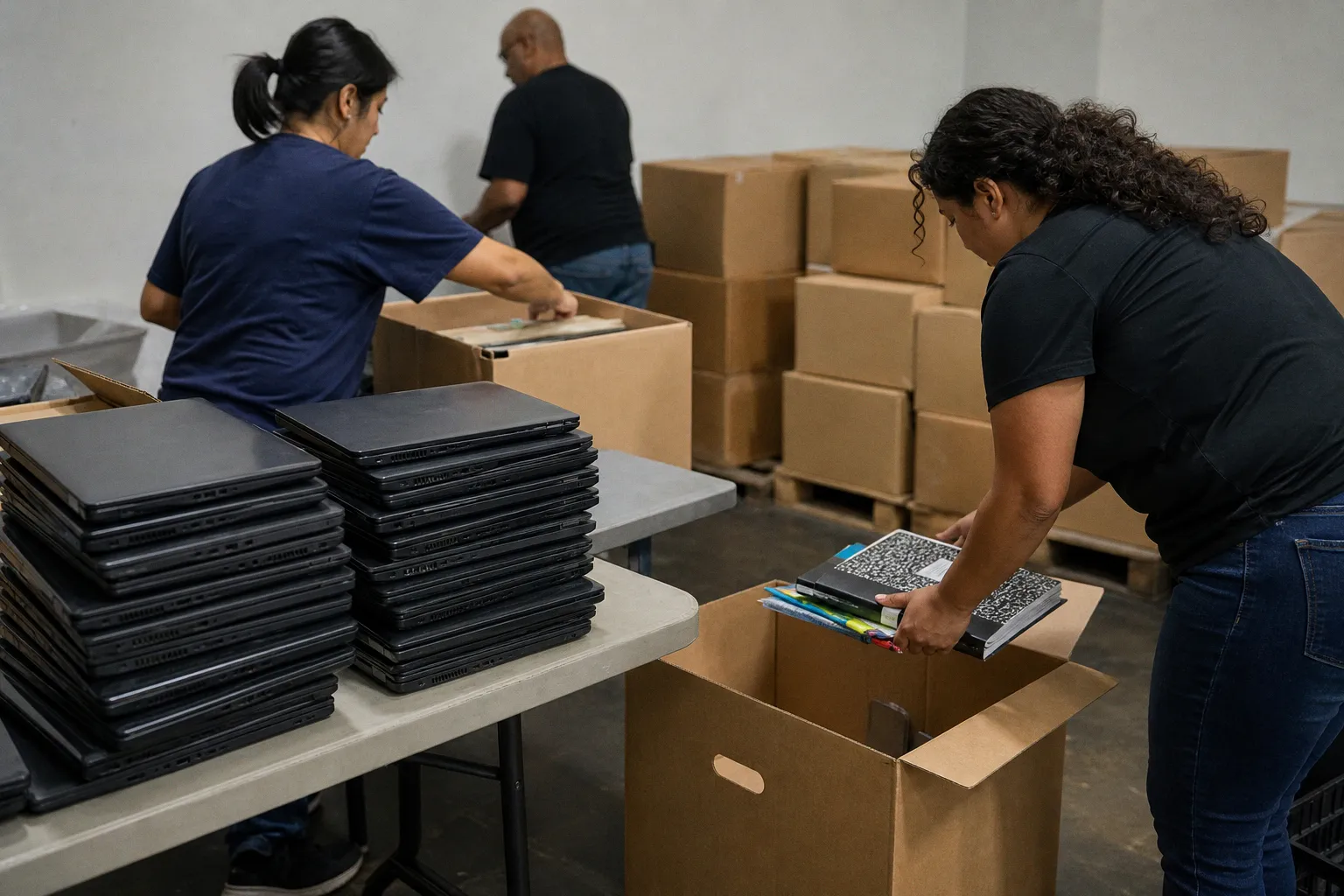 Laptops, School Supplies Given To United Way | July 31, 2026