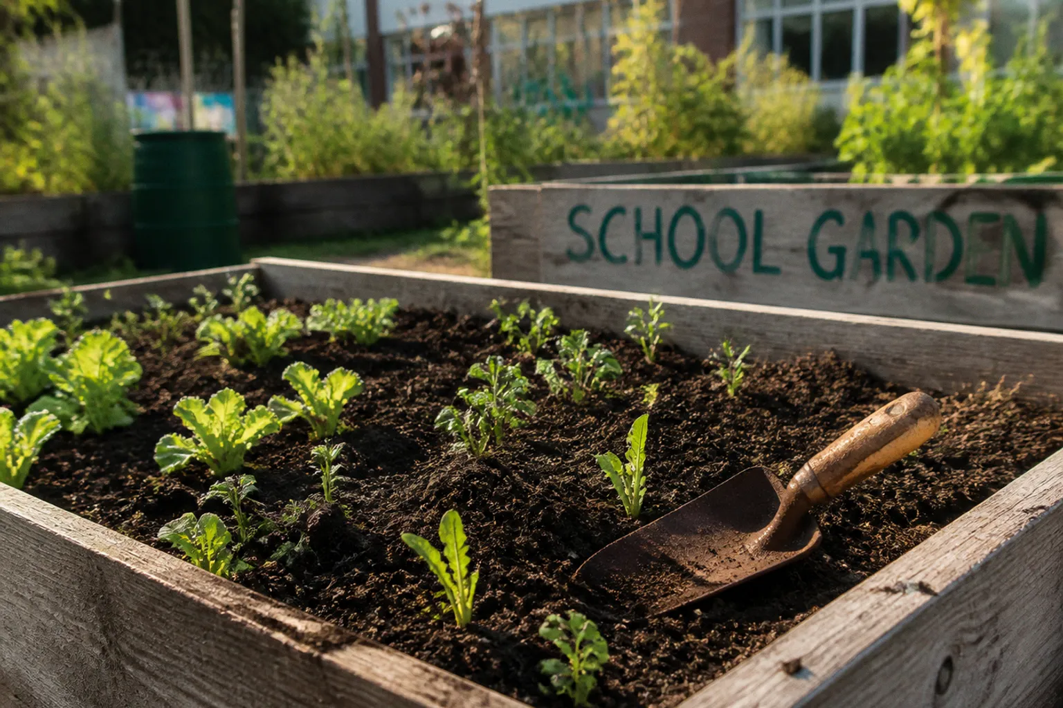 Municipal compost in school gardens: is it safe?